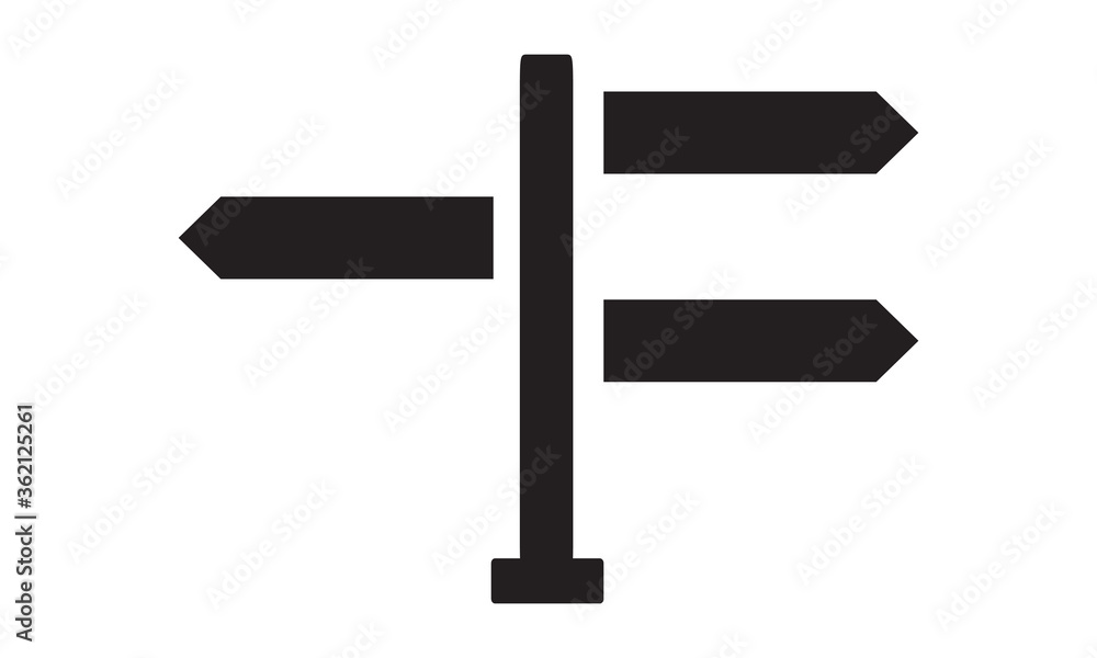 Direction sign icon. vector graphics Direction sign icon. vector graphics