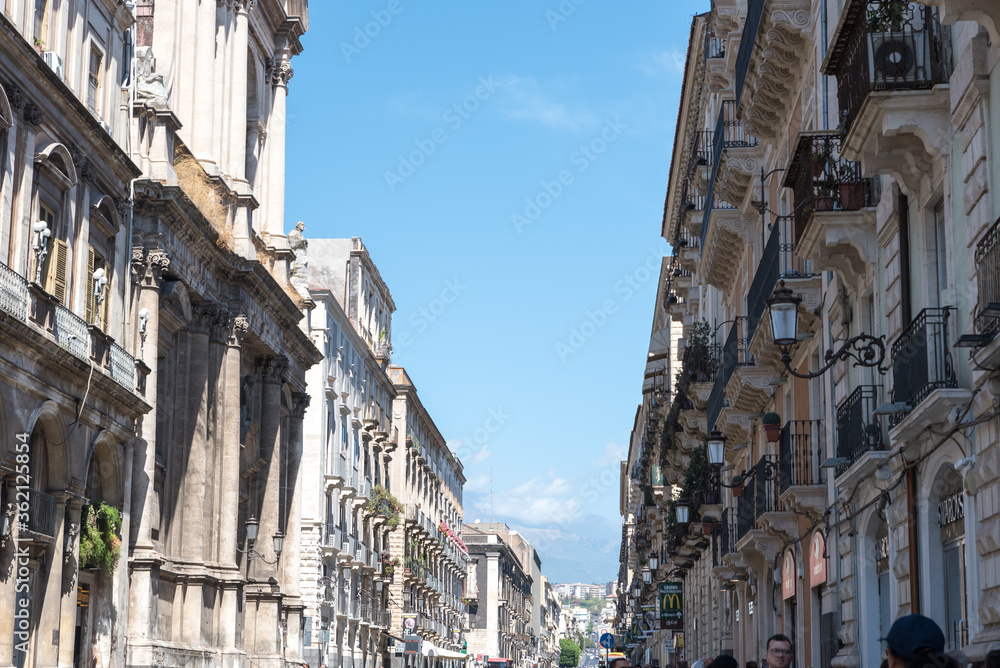 Catania cityscape Sicilia Italy