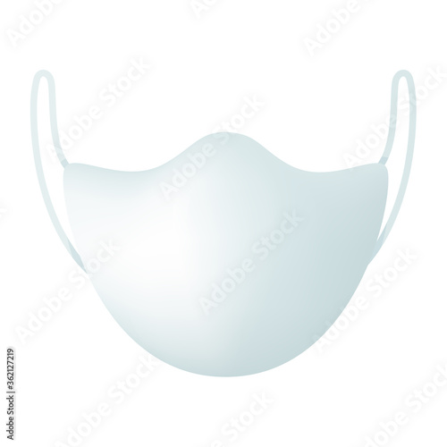 Corona Virus Prevention. Vector medical mask to be worn to prevent dust and corona virus in the air.