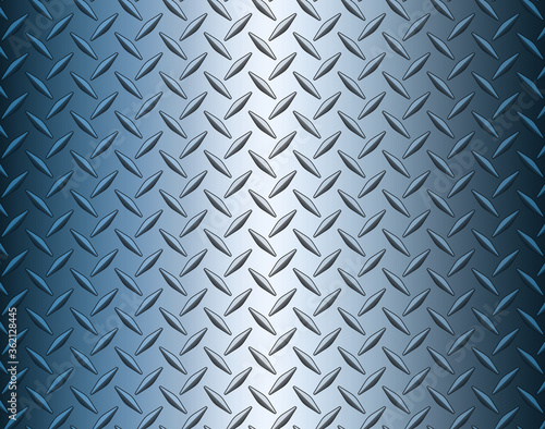 The diamond steel metal sheet texture background, vector illustration.