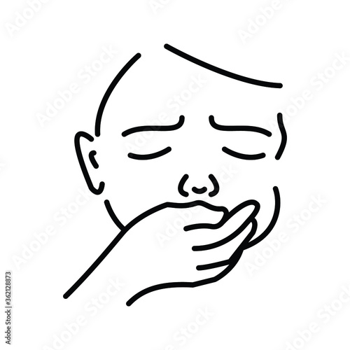 nausea sick vector design icon