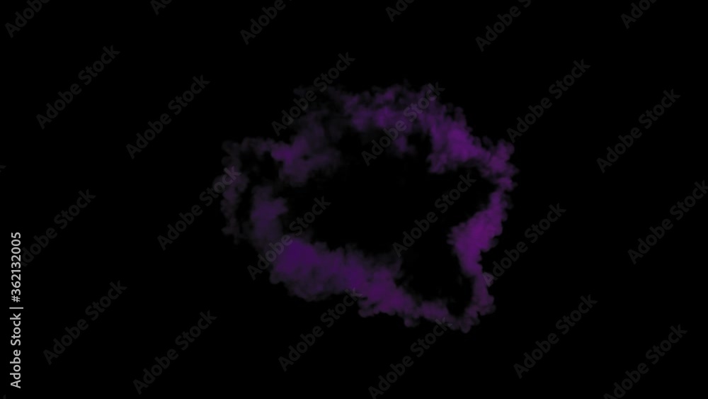 VFX animation of dry ice colorful powder burst smoke clouds fog on green background. VFX animation of dry ice colorful powder burst smoke clouds fog on green background.
