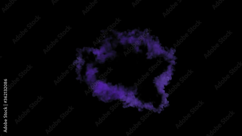 VFX animation of dry ice colorful powder burst smoke clouds fog on green background. VFX animation of dry ice colorful powder burst smoke clouds fog on green background.