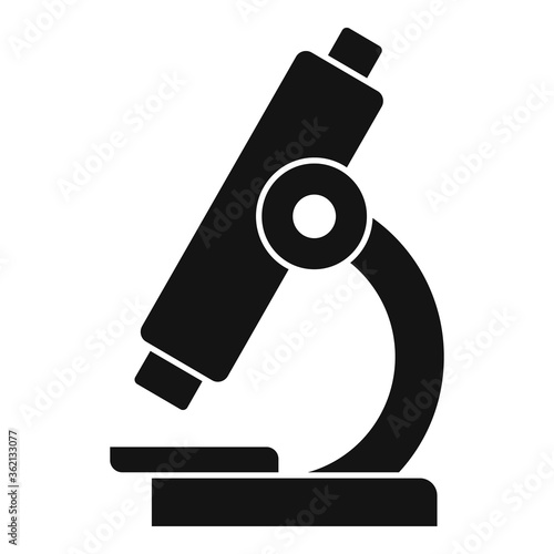 Medical microscope icon. Simple illustration of medical microscope vector icon for web design isolated on white background