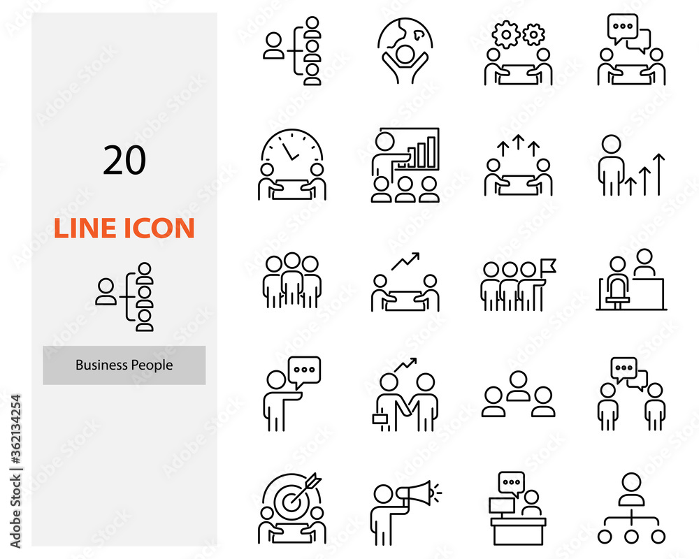 set of people line icons, team, work, meeting, teamwork, consultant set of people line icons, team, work, meeting, teamwork, consultant