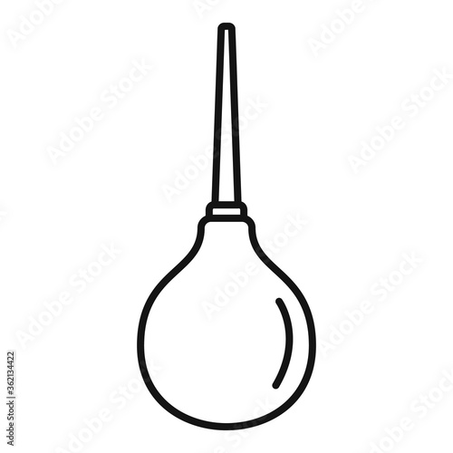 Medical pump icon. Outline medical pump vector icon for web design isolated on white background