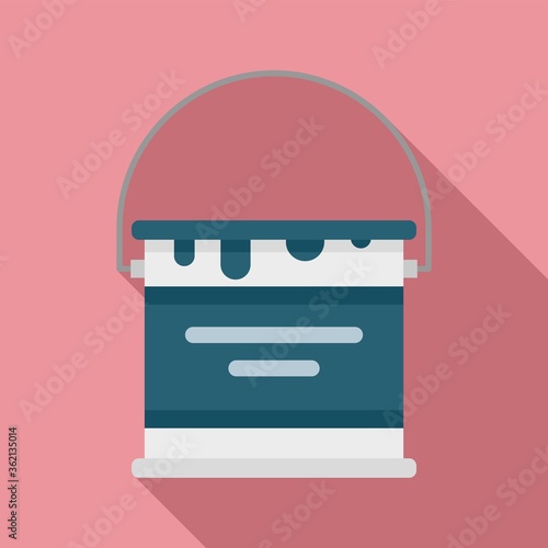 Reconstruction paint bucket icon. Flat illustration of reconstruction paint bucket vector icon for web design