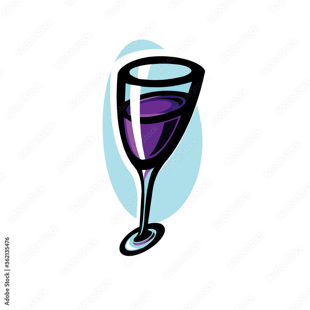 Red wine glass vector illustration isolated on a white background in EPS10 Red wine glass vector illustration isolated on a white background in EPS10