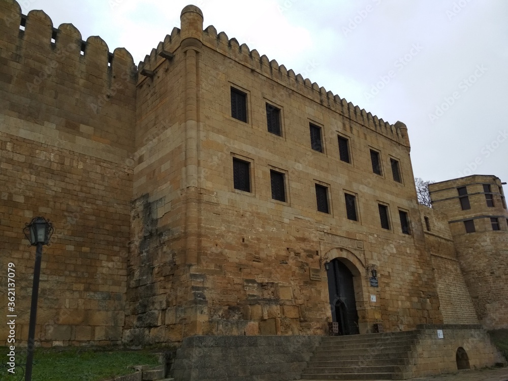 fortress in Derbent autumn
