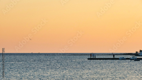 Salento seascape sunset colours sailing ship wreck