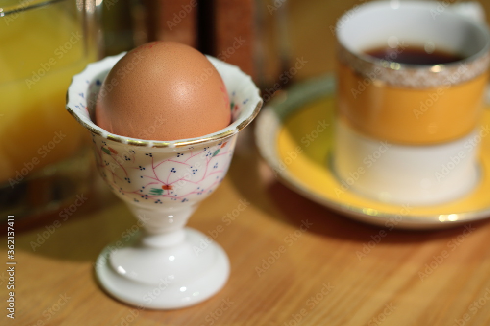 a boiled egg in a cup a boiled egg in a cup