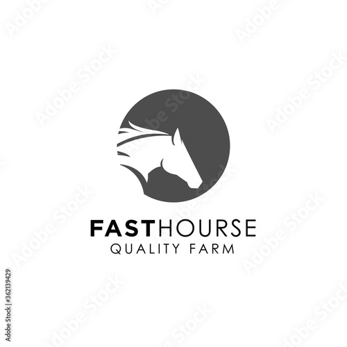 Beauty Horse Ranch Stable Stallion Logo design