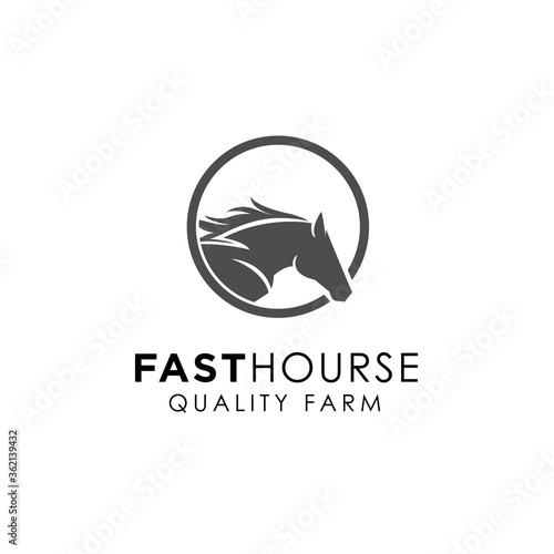Beauty Horse Ranch Stable Stallion Logo design