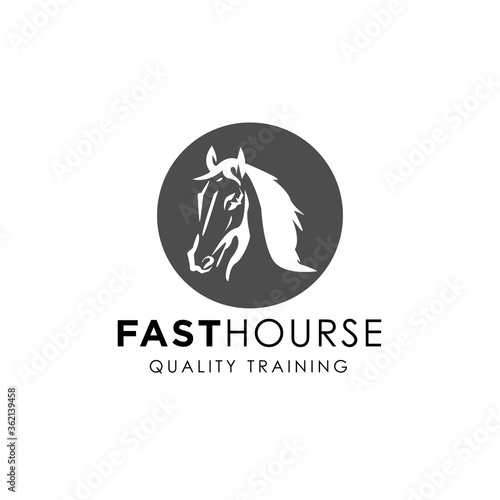 Beauty Horse Ranch Stable Stallion Logo design