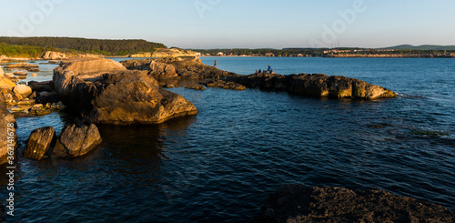Fototapeta Naklejka Na Ścianę i Meble -  Kefken Pink Rocks (Pembe Kayalar) in Kocaeli, Turkey.