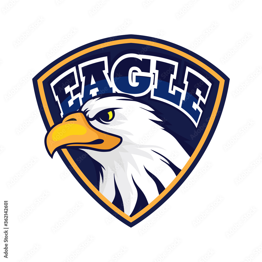 Fototapeta eagle logo for your business company. vector illustration