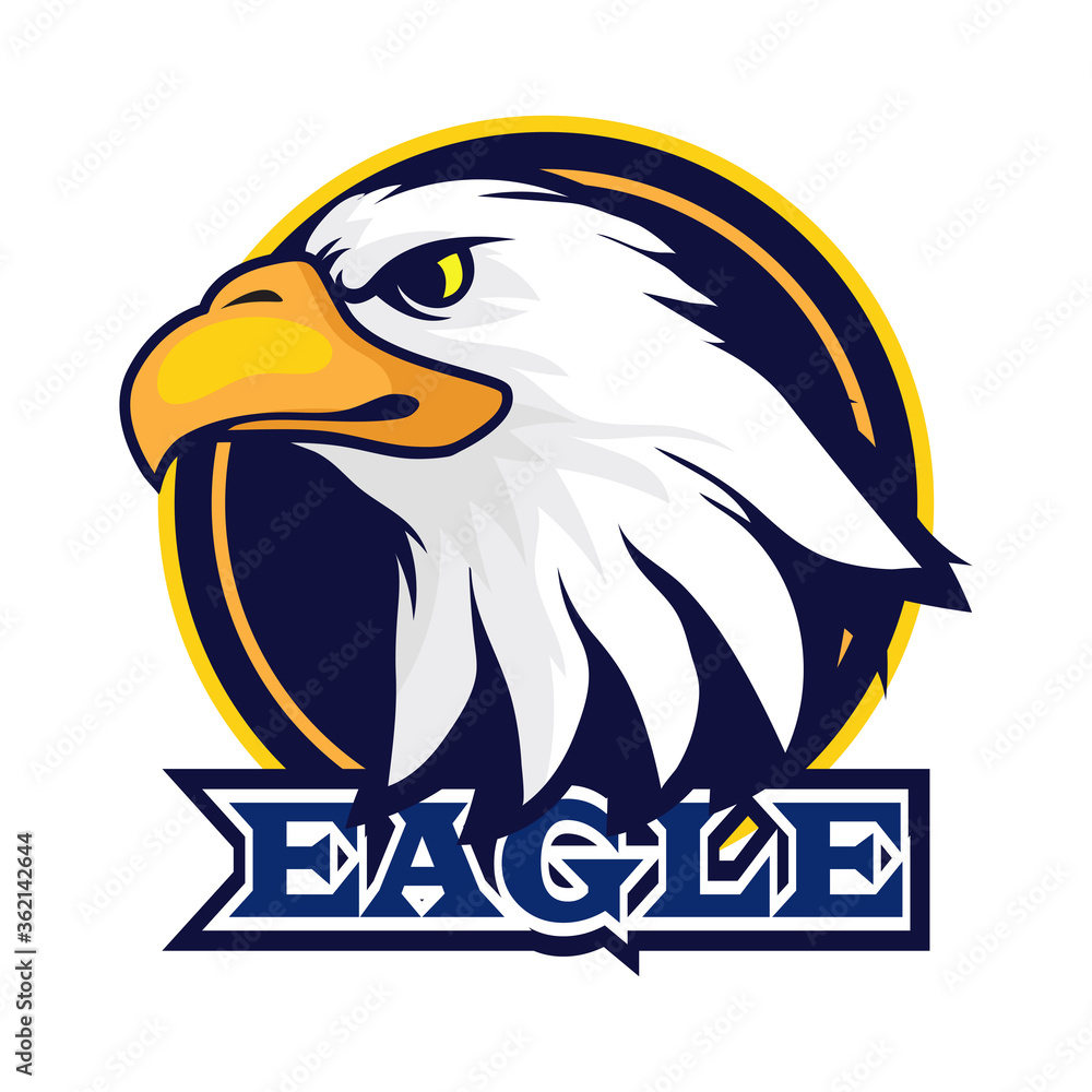 Fototapeta premium eagle logo for your business company. vector illustration