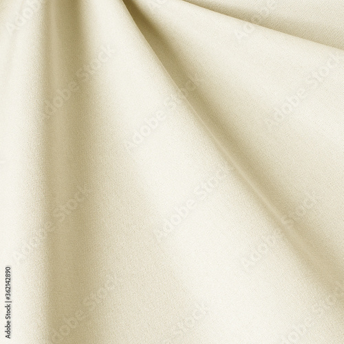 Solid fabric light cream background. Fabric with natural texture, Cloth backdrop.