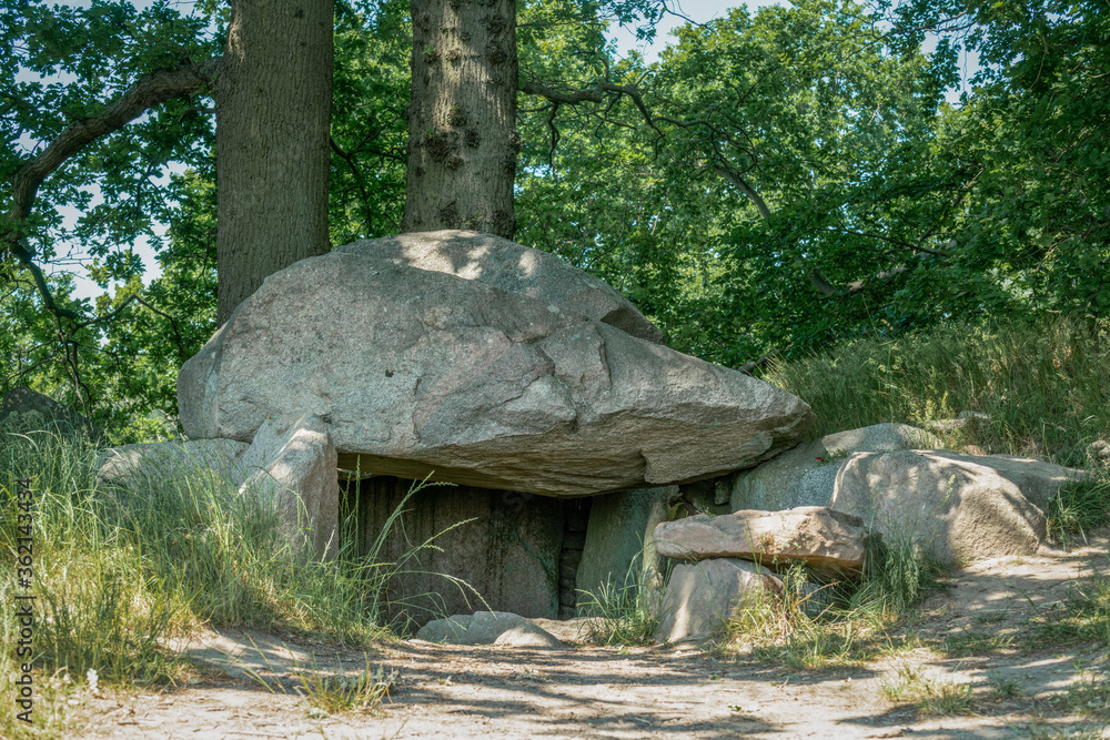The prehistoric stones and megalith monuments at Lancken Granitz