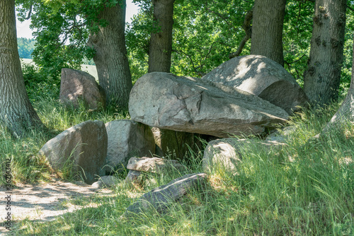The prehistoric stones and megalith monuments at Lancken Granitz