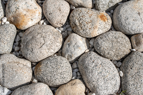 round stones closeup background
