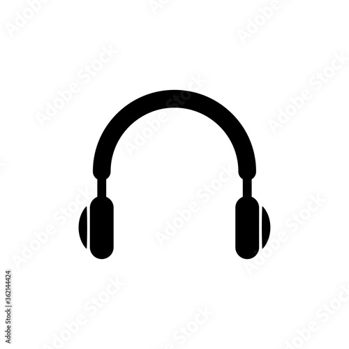 Earphone icon in trendy flat design