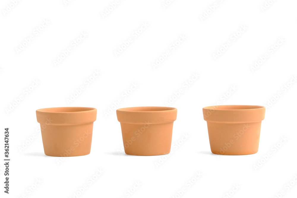 Empty Ceramic flower pot, Flower vase, isolated on white background Empty Ceramic flower pot, Flower vase, isolated on white background