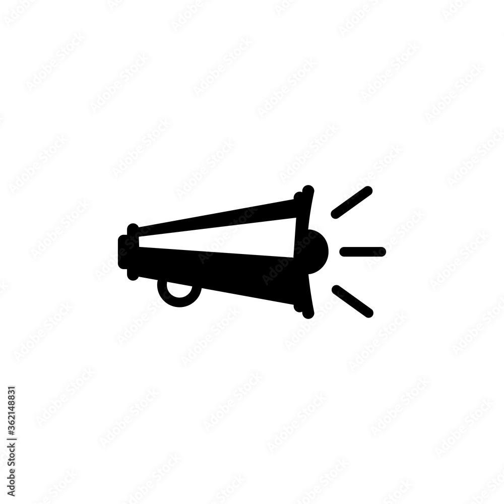 Speaker icon in trendy flat design Speaker icon in trendy flat design