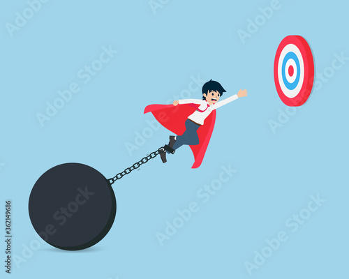 Salary Man Stuck with problems and obstacles, therefore unable to achieve the goal