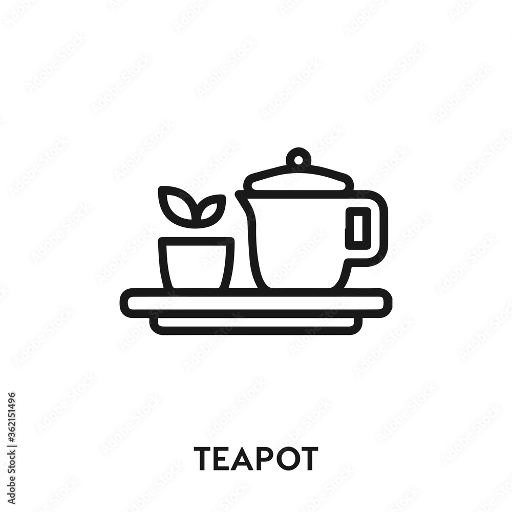 teapot vector icon. teapot sign symbol. Modern simple icon element for your design teapot vector icon. teapot sign symbol. Modern simple icon element for your design
