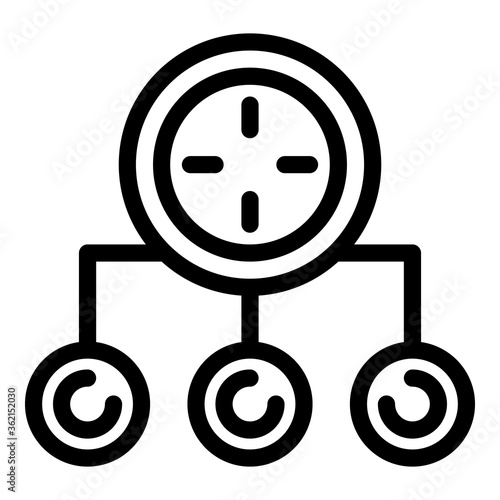 Gym time icon. Outline gym time vector icon for web design isolated on white background