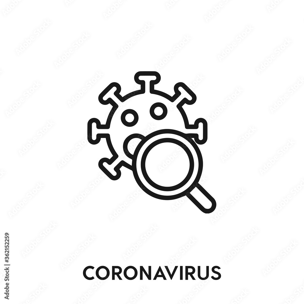 coronavirus vector icon. coronavirus sign symbol. Modern simple icon element for your design coronavirus vector icon. coronavirus sign symbol. Modern simple icon element for your design