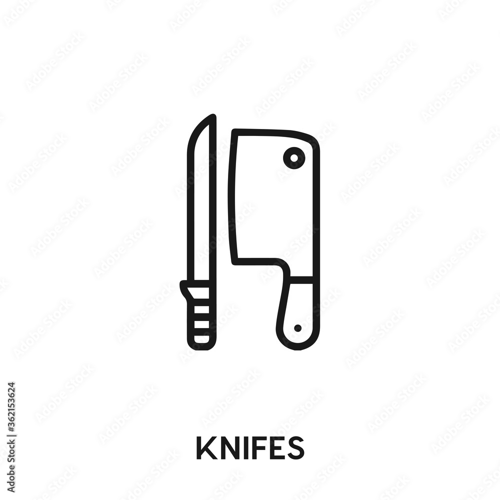 knifes vector icon. kitchen sign symbol. Modern simple icon element for your design knifes vector icon. kitchen sign symbol. Modern simple icon element for your design