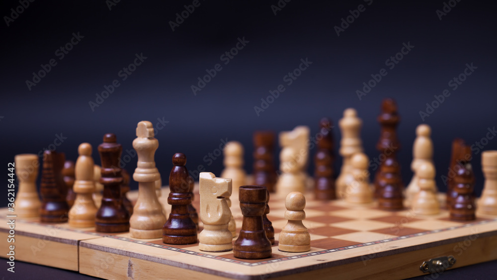 Chess, different chess pieces at random. The concept of a multinational working group, Chess, different chess pieces at random. The concept of a multinational working group,