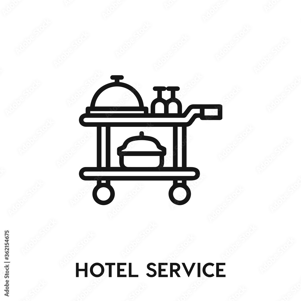 hotel service vector icon. hotel service sign symbol. Modern simple icon element for your design hotel service vector icon. hotel service sign symbol. Modern simple icon element for your design
