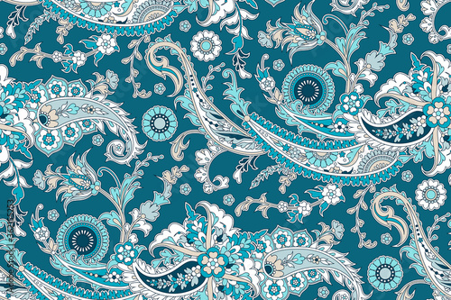 Seamless background with paisley