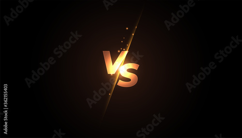 versus vs screen banner design  for battle or comparision