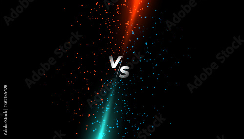 red and blue light sparkle versus vs screen