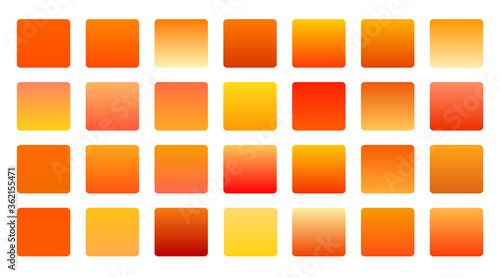 orange shades gradients big set background design
