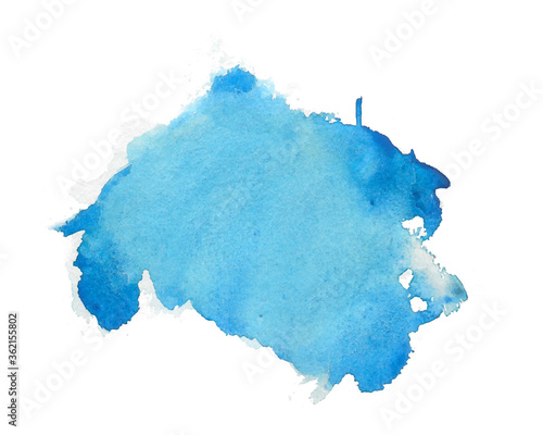 blue watercolor abstract stain texture background design