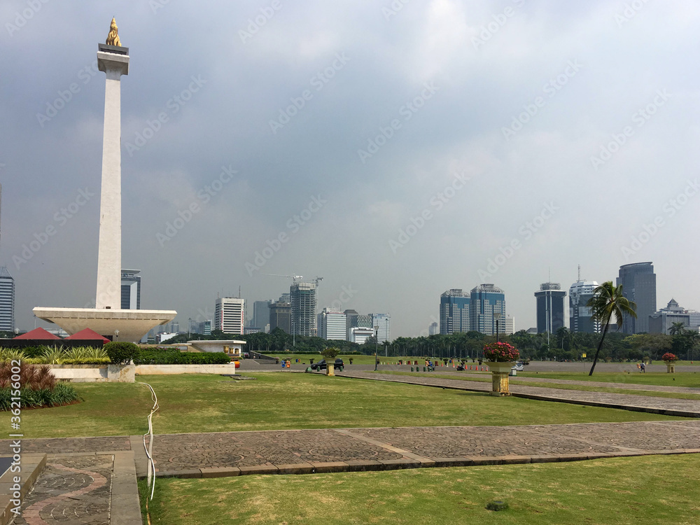 Indonesia, Central Jakarta, City Monument, famous touristic place, 2018.