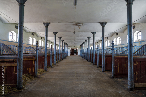 The old empty stable indoor