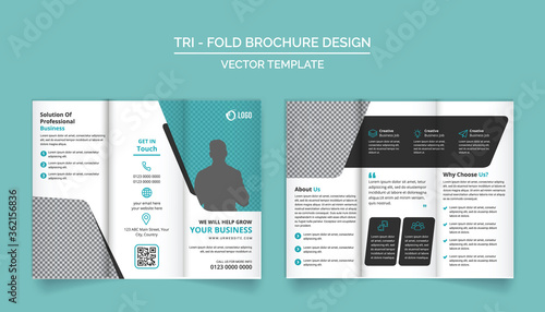 Tri-Fold Brochure Design Template for your Company, Corporate, Business, Advertising, Marketing, Agency, and Internet business.
