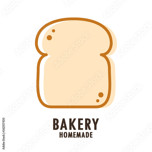 bakery logo design. bread symbol. wallpaper. free space for text. bread logo design.