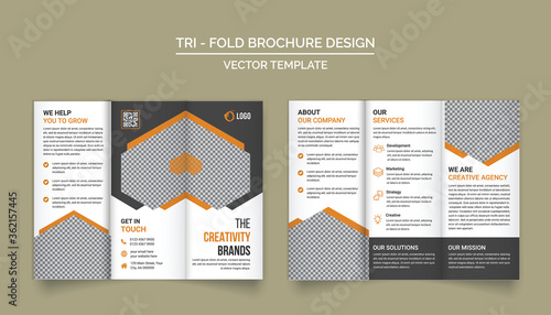 Tri-Fold Brochure Design Template for your Company, Corporate, Business, Advertising, Marketing, Agency, and Internet business.
