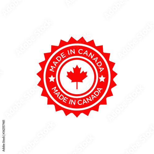 Emblem logo of Made in Canada product design