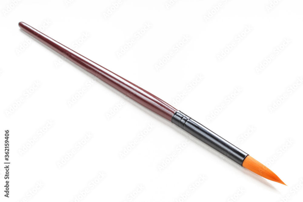 Paint brush isolated on white background. Clean,new Paint brush isolated on white background. Clean,new