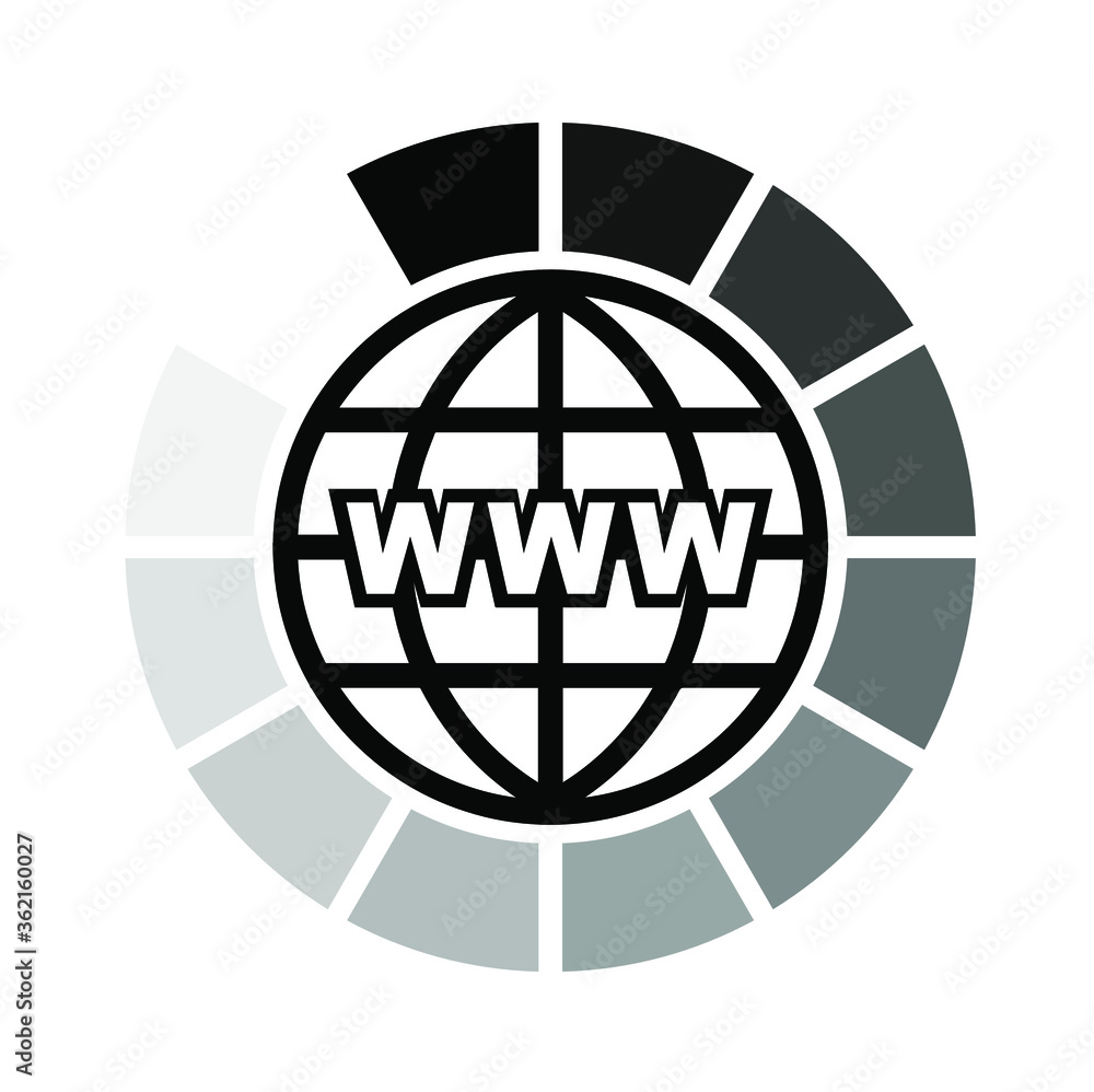 world wide web icon vector world wide web icon vector