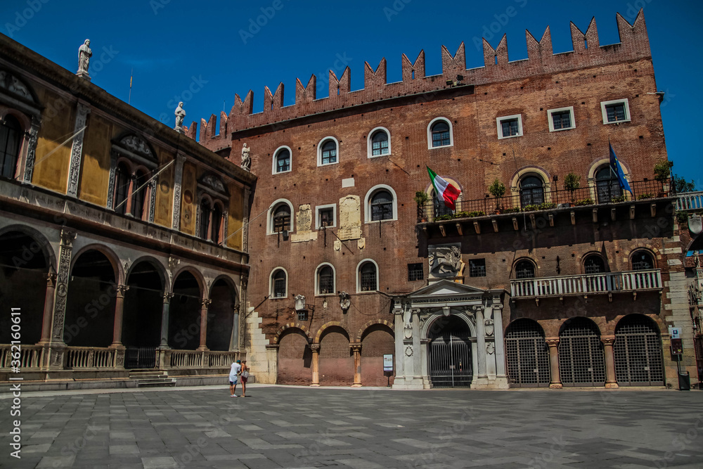 Signoria Square (Piazza dei Signori) - one of the central historical squares of Verona.