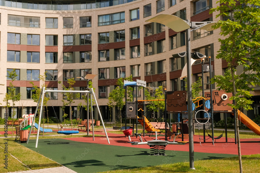 playground in the courtyard of a residential building
playground in the courtyard of a residential building